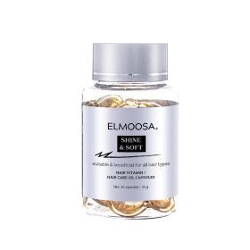 ELMOOSA Shine & Soft Hair Care Caviar Oil Capsules,Hair Vitamins Completes Daily Haircare Enriched With Camellia Oil And A Variety Of Essential O