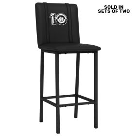 Bar Stool 500 with Brooklyn Nets Commemorative Logo Set of 2