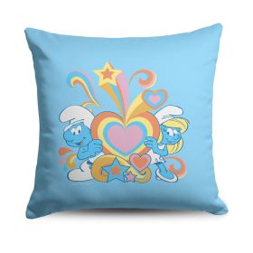 Smurfs Groovy Smurfs Throw Pillow 18x18 inches