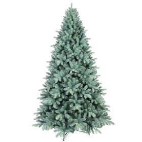 6ft Blue-Green Tint PE/PVC Hybrid Automatic Xmas Tree Decor Artificial Christmas Tree