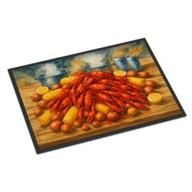 Crawfish Boil Doormat Front Door Mat Indoor Outdoor Rugs for Entryway, Non Slip Washable Low Pile, 24H X 36W (Option: default)