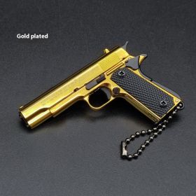 Scale Mini Colt M1911 Pistol Keychain M1911  Pistol Keychain (Option: Golden)