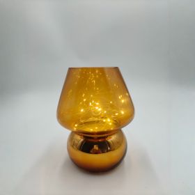 Glass Mushroom Battery-Powered Lamp -Cute Mushroom Shape, Compact Portable Without Restraints, Adding Warmth To Any Corner Battery Not Included (Option: Gold)