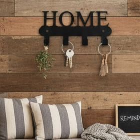 CIFbuy Stylish Minimalist Metal Wall Key Holder, Rust-Resistant Space-Saving Entryway Storage Rack for Keys Coats Hats, Keys Coats Hats, Wall Dec (Option: 35958208)