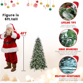PVC Christmas Tree, Christmas Decorations (Option: 4ft)