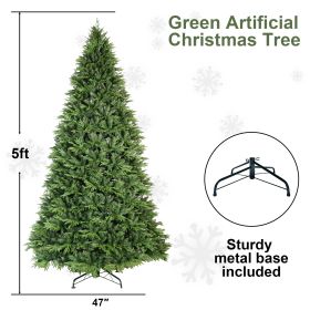 PVC Christmas Tree, Christmas Decorations, Green (Option: 5ft)