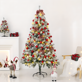 180cm New Christmas Tree, Equipped With Three Different Accessory Packs In Gold, Red, And Blue. It's On Off-season Promotion (Option: 180cm-Red)