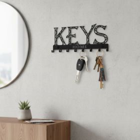 CIFbuy Vintage Gothic Iron Wall Shelf with Hooks, Space Saving Entryway Coat Rack Mail Sorter, Mail Sorter, Rustproof Key Organizer, Home Decor G (Option: 84975727)