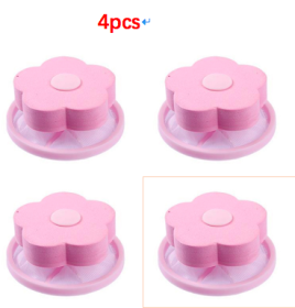 Float Filter For Washing Machine Hair Remover (Option: Pink-4 pcs)