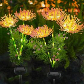 4 Pack Solar Garden Lights Outdoor, Solar Flower Lights for Yard with Lighting Modes, Glowing Flowers & Stems, Auto ON/Off Outdoor Light for Gard (Option: 35747589)