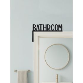 CIFbuy Custom Bathroom Door Sign Aluminum Home Decor Housewarming Gift (TikTok, temu pick-up service) (Option: 29756639)