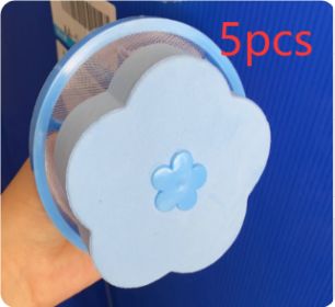 Float Filter For Washing Machine Hair Remover (Option: Blue-5pcs)