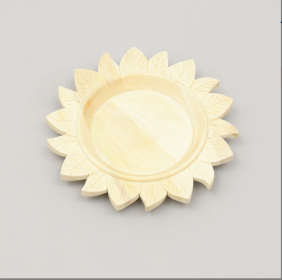 Handcrafted 13 Wood Charger Plate   Wooden Dinning Placemat Artisan Wood Tableware (Option: White1)