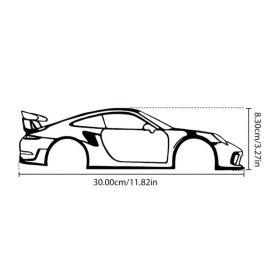 CIFbuy 1pc Accelerate your room's charm with a stunning 1pc Sport Car Metal Wall Art – Perfect for Boys & Girls Rooms, Kindergartens, Living Room (Option: 42029913)