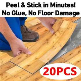 10 Pcs Grain Self-Adhesive Non-Slip Floor Stickers, Durable Vinyl Peel-And-Stick Waterproof And Oil-proof Tile Decals For Kitchen (PCS: 20DT-01)