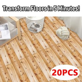 10 Pcs Self-Adhesive Wood-Look Flooring With Realistic Wood Grain Flooring ,Durable And Easy DIY Installation For Quick Renovation (PCS: 20DT-11)
