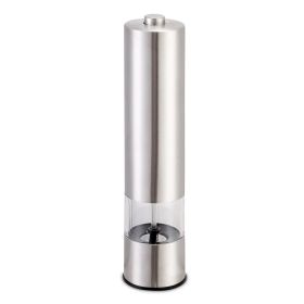 1Pc Electric Salt Pepper Grinder With Light Adjustable Coarseness Stainless Steel Salt Pepper Shaker Battery Operated Pepper Grinder Mill Easy Re (Option: 1Pc)