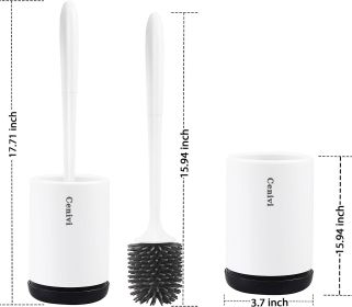 Non-stick Hair Soft Plastic Brush Head Toilet (Option: Flooring)