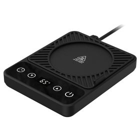 3 Colors Options -- 1Pc Desktop Electric Mug Warmer Auto Shut Off Timer Setting 6 Temperature Levels Cup Warmer For Milk Tea Cup Heating Plate (Color: Black)